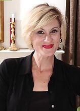 Petite mature babe Jayden Monroe strips butt ass naked.