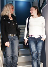 Take a strol through an all female mature sauna