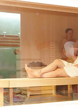 Lets have a look at an all female mature sauna