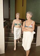 Ever wanted to take a peek in a mature sauna