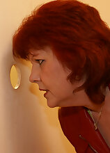 mama loves to suck and fuck through the gloryhole