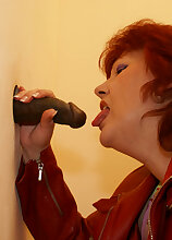 mama loves to suck and fuck through the gloryhole