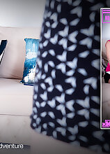 56 year old granny Holly seduces her grandson's best friend when he's posing for her at home