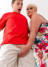 Sucked and fucked by my curvy stepmom Juicy Joolz and I hope my dad doesn't find out!