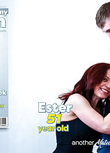 Stepmom Ester is taking her 18 year old stepson's virginity and he loves it!