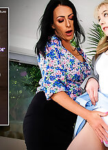 Hot young Blonde Gabie has an sexaffair with her tall pussylicking British neighbor Shonaxx