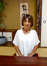 Toyboy has a hardcore sex affair with skinny Japanese nympho GILF Asami Fujiwara