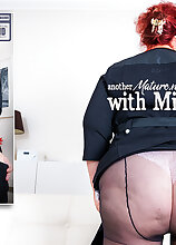 Fucking my big ass BBW stepmom Mirjam with her saggy tits at home this afternoon