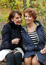 Running toyboy has the best threesome with horny grannies Danny and Romana