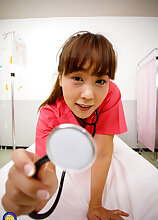 One lucky patient gets a kinky pov treatment by  hot mature nurse Shoko Chiba
