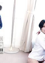 Mature Yayoi Fujisawa is having a day alone with her naughty stepdaughter Mai