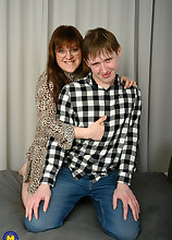 Mom Zena catches her stepson jerking off his small dick and starts to make his fantasy come true