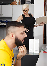 Fucking at the office with Tanya Virago, The Milf Office Slut!