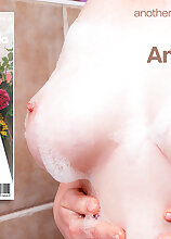 Mature Anna Bella Playing in the bathroom with her perfect breasts