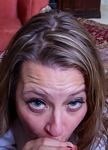 Horny MILF Indigo has fun with cum