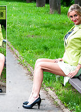 Skinny Long legged MILF Mazzy Leggz is showing all