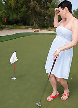 Kali Karinena Plays Naked Golf