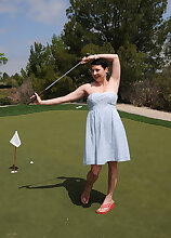 Kali Karinena Plays Naked Golf