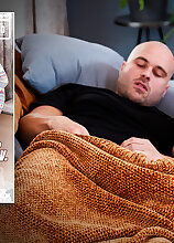 Stepmom Andrea loves to take care of her stepson Toms XXXL giant cock when he's under the weather