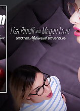 Hot blonde Megan Love has a sex adventure with her curvy big tit stepmom Lisa Pinelli