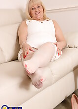 Katie Wish starring in a BBW mature footfetish solo