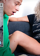 Mature.nl - Curvy GILF Malinda gets fucked by her step-grandson and let him cum all over her saggy tits