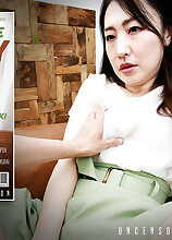 Mature.nl - Megami Satuki is a hairy Japanese MILF fucking, sucking and getting a creampie in POv Style