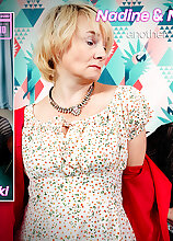 Mature.nl - Mature Nadine seduces her small breated teen stepdaughter Nicole Murkovski into hot lesbian sex